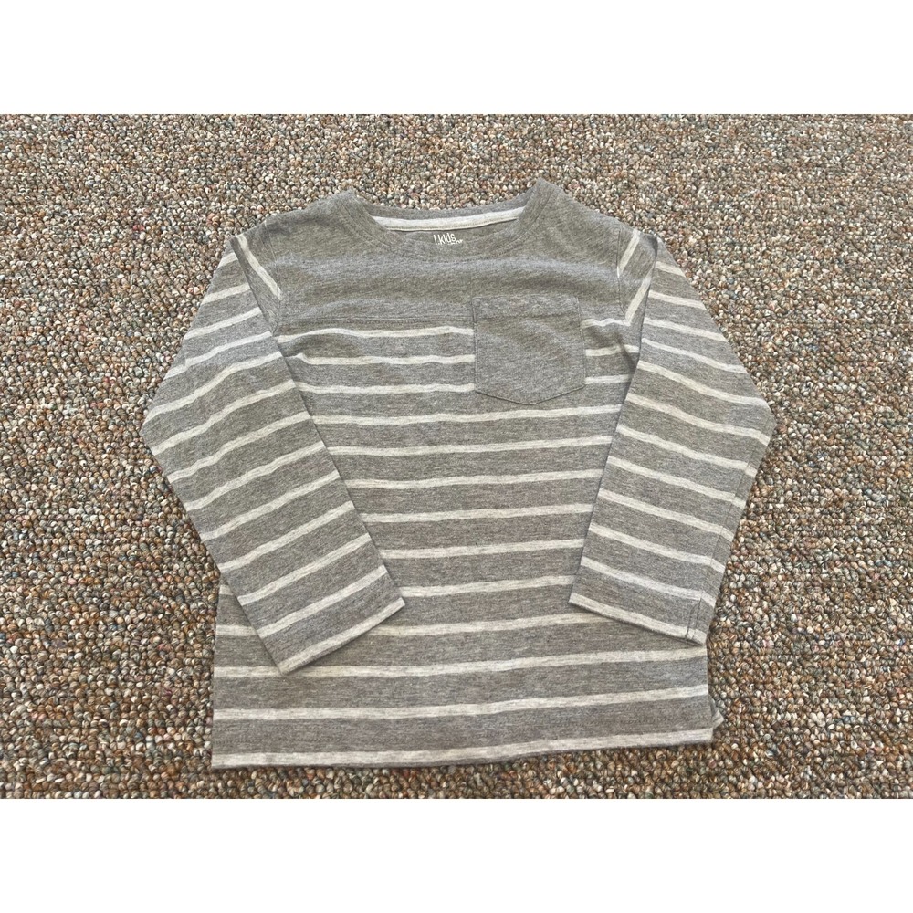 Kids Korner Boys Gray Striped Top 3T